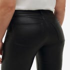 5-Pocket Faux Leather Pants image number null