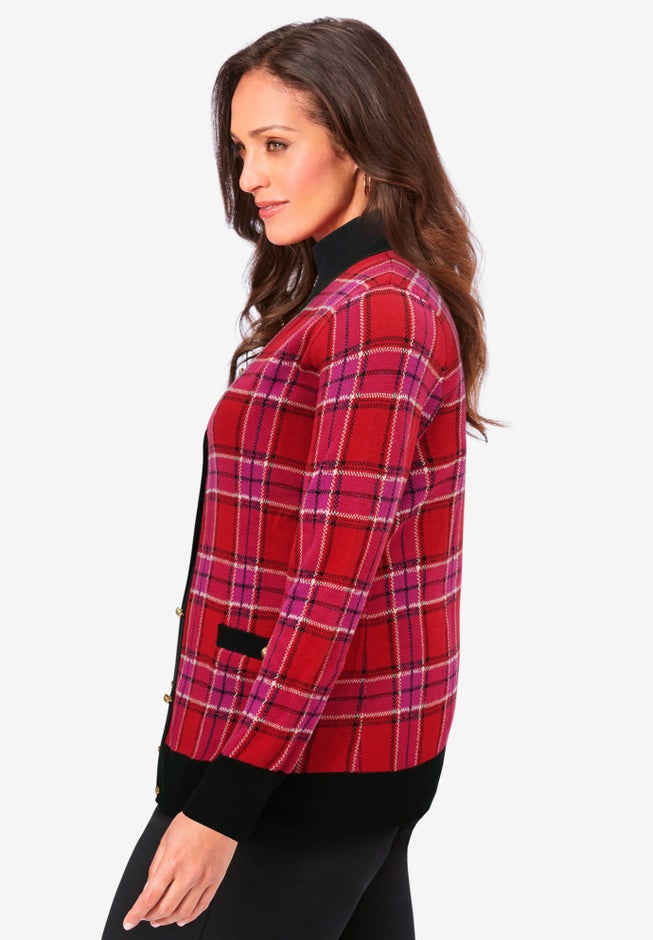 V-Neck Cardigan Sweater image number 2