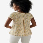 Cotton Jersey Slub Cap Sleeve Trapeze Tee image number 1