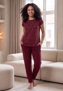 French Terry Drawstring Elastic Waistband Jogger