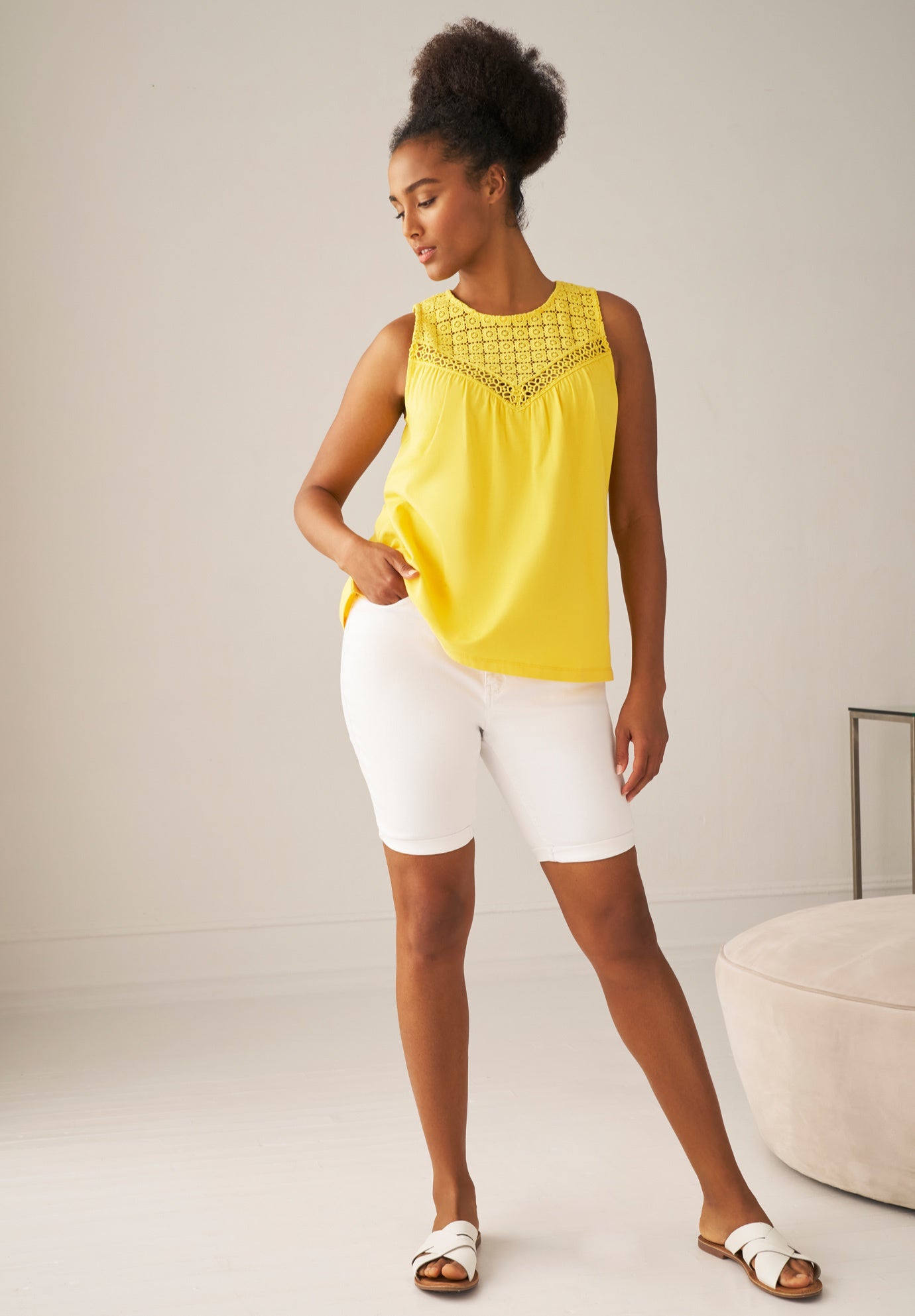 Crochet Lace Tank image number 2