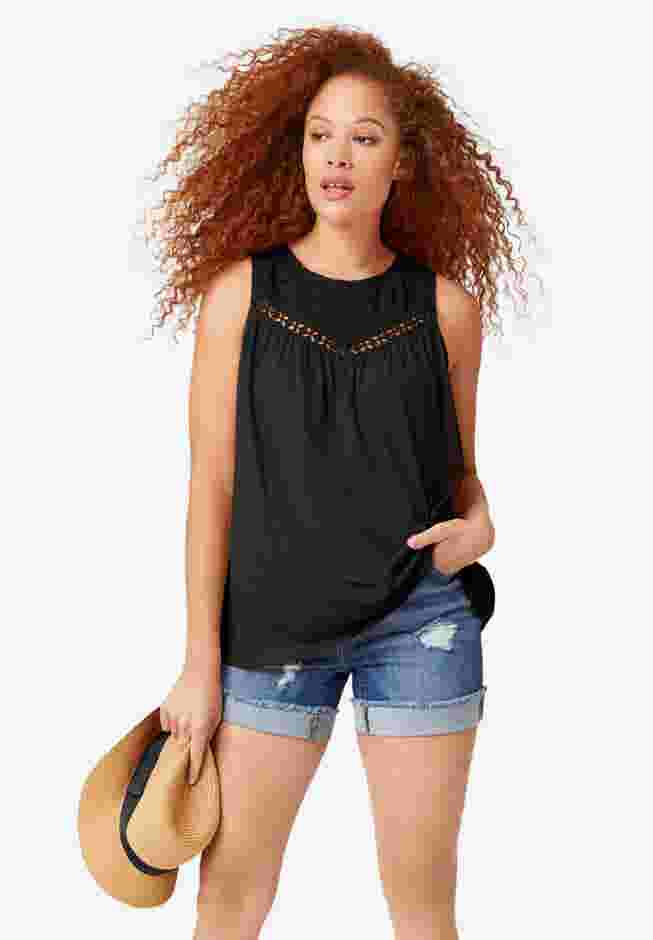 Crochet Lace Tank image number 0