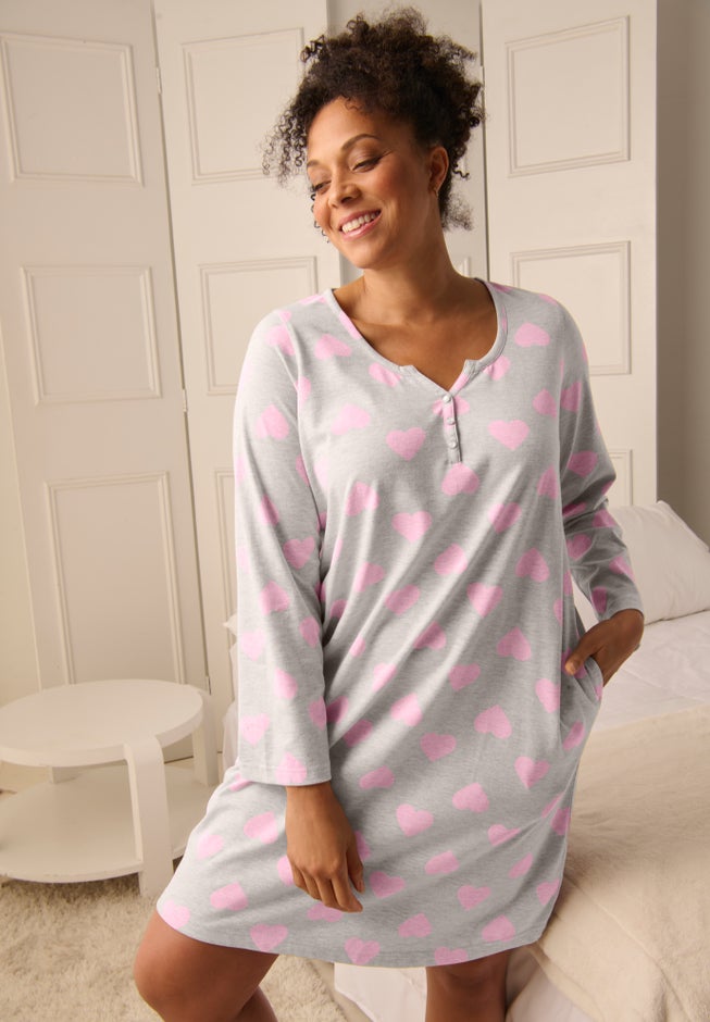 Dreams & Co.&reg; Henley Sleepshirt image number 3