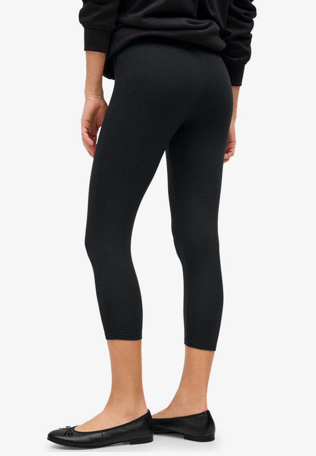 Knit Capri Leggings image number 1