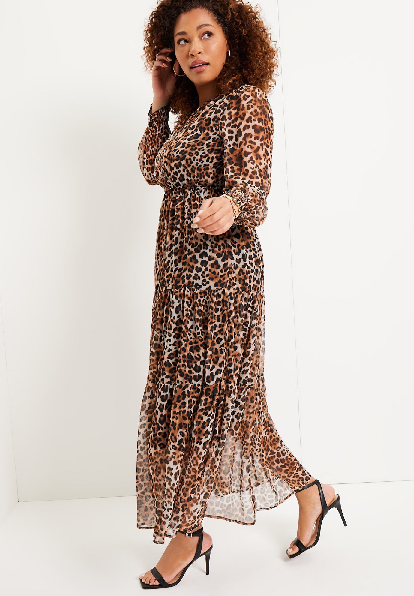 Tiered Maxi Dress image number 4