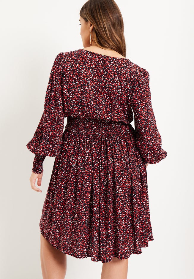 Smocked Waist Midi Dress image number null