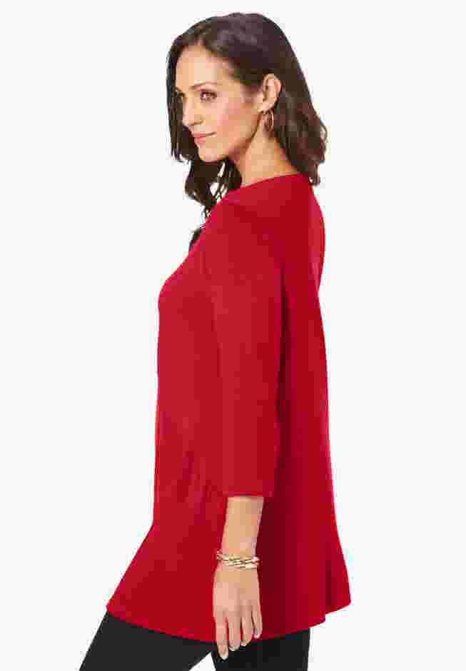 Twist-Front Trapeze Tunic image number 4