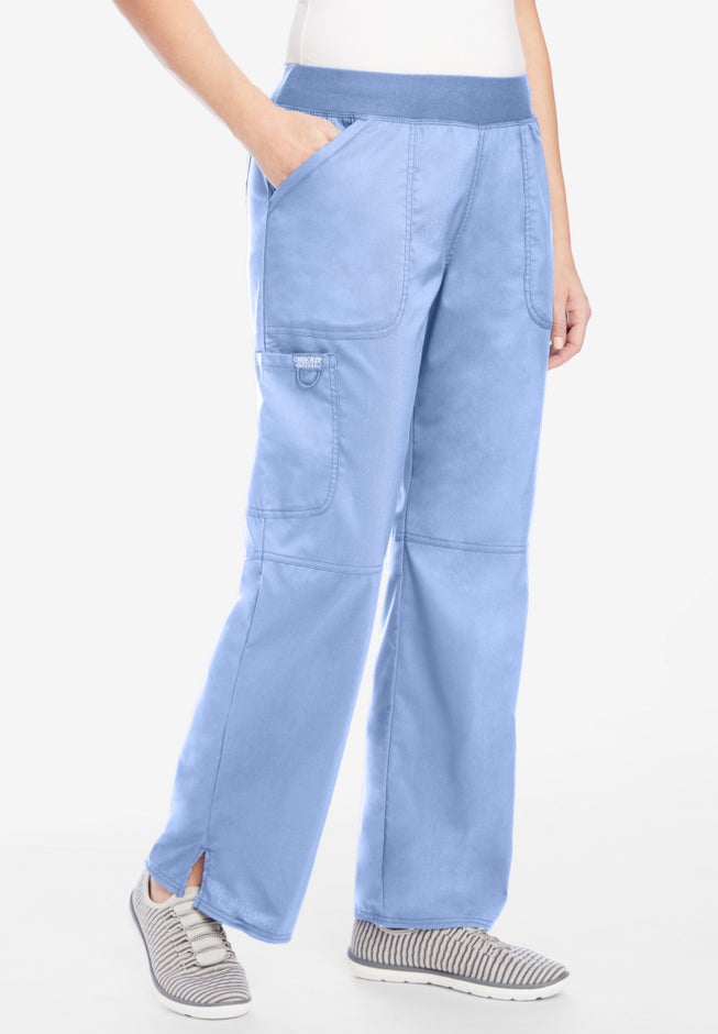 Mid-Rise Straight-Leg Pull-On Pant Scrubs image number null