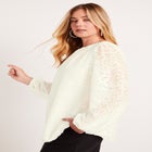 Sequin Boatneck Top image number null