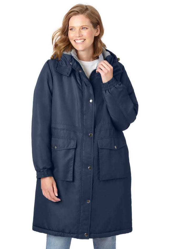 Mid-Length Microfiber Parka image number 2