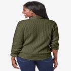 Cable Crewneck Sweater image number null