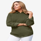 Cable Crewneck Sweater image number null