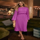 Plisse Midi Skirt image number null