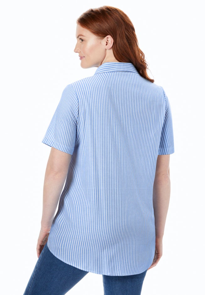 Perfect Short-Sleeve Collared Button Down Shirt image number 1