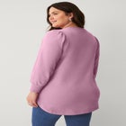 Puff Sleeve Sweatshirt Tunic image number null