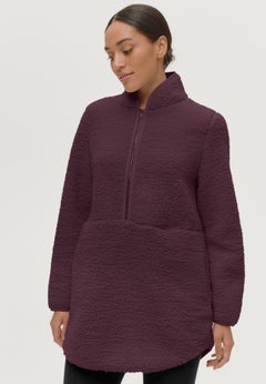 A-Line Half-Zip Sherpa Jacket