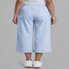 Wide Leg Cropped French Terry Sweatpants image number null