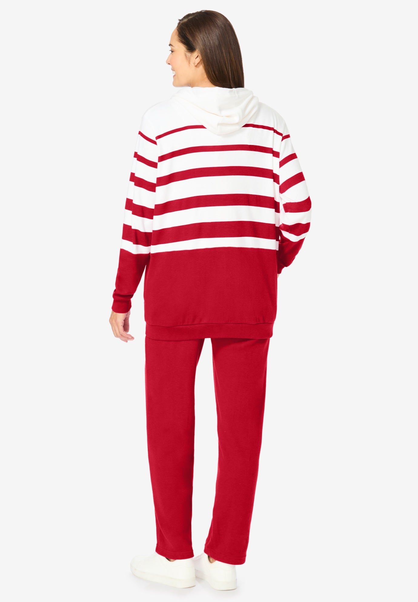 Striped Full Zip Jacket Set image number 1