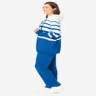 Striped Full Zip Jacket Set image number null