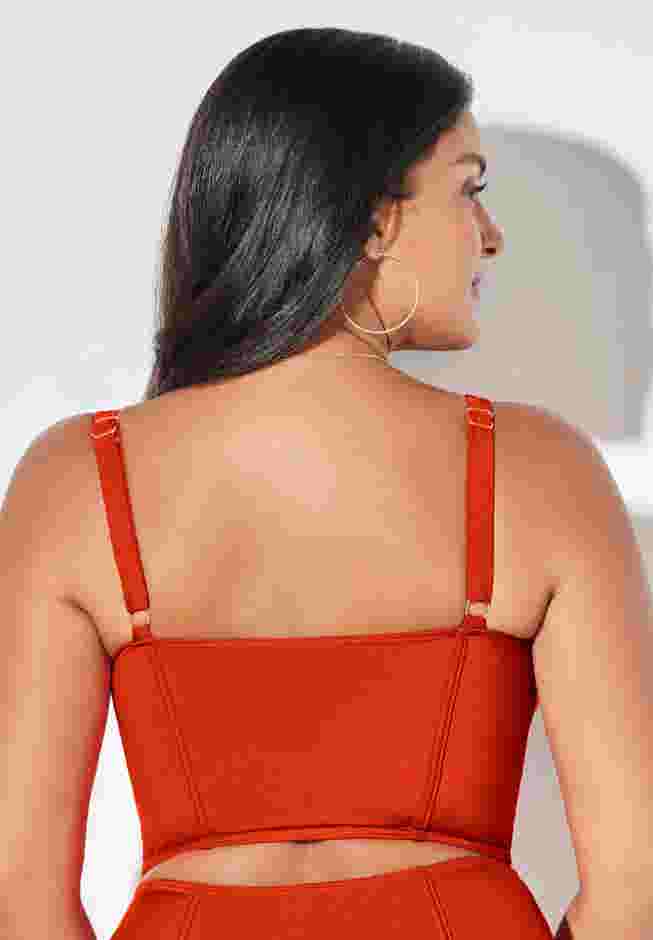 Shimmer Underwire Crop Bikini Top image number 1