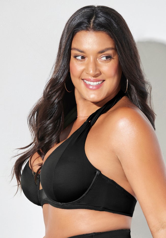 Loop Strap Underwire Halter Bikini Top image number null