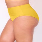 Side Knot Drape Overlay High Waist Swim Brief image number 3