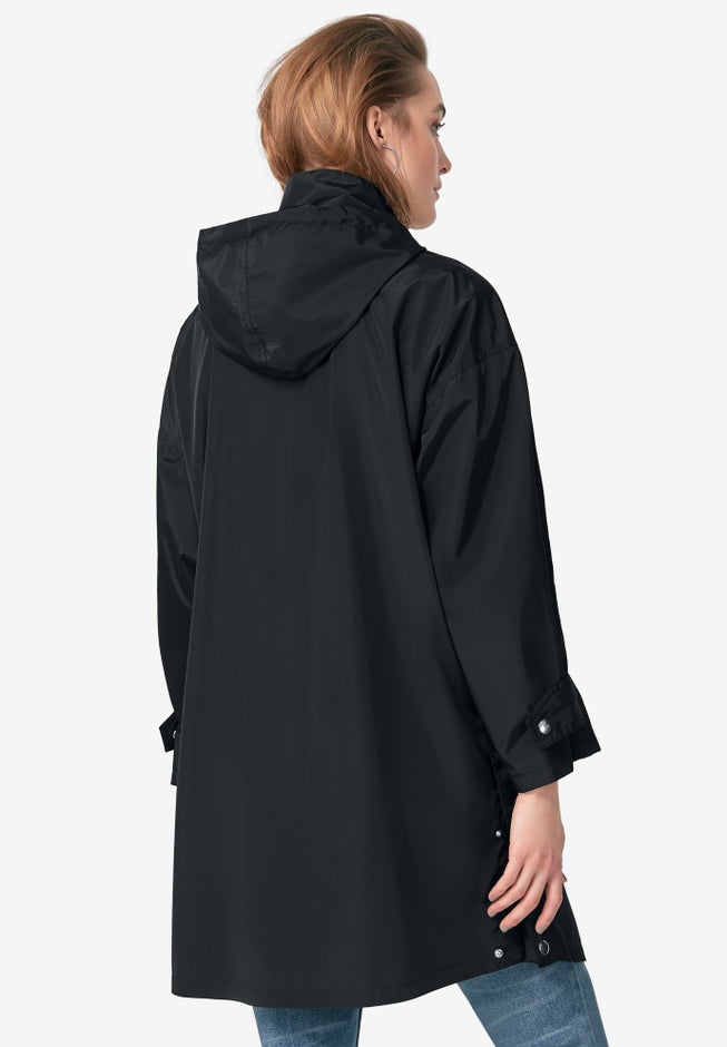 Hooded A-Line Raincoat image number null