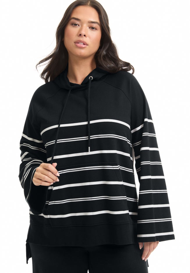 Bell-Sleeve French Terry Sweatshirt image number 3