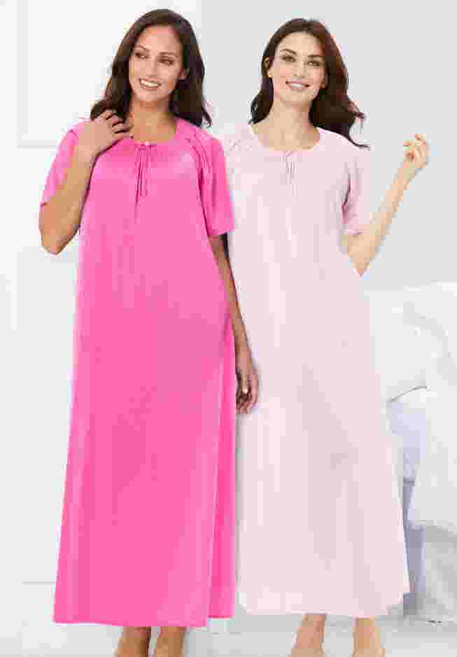 2-Pack Long Silky Gown image number 3