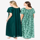 2-Pack Long Silky Gown image number 1