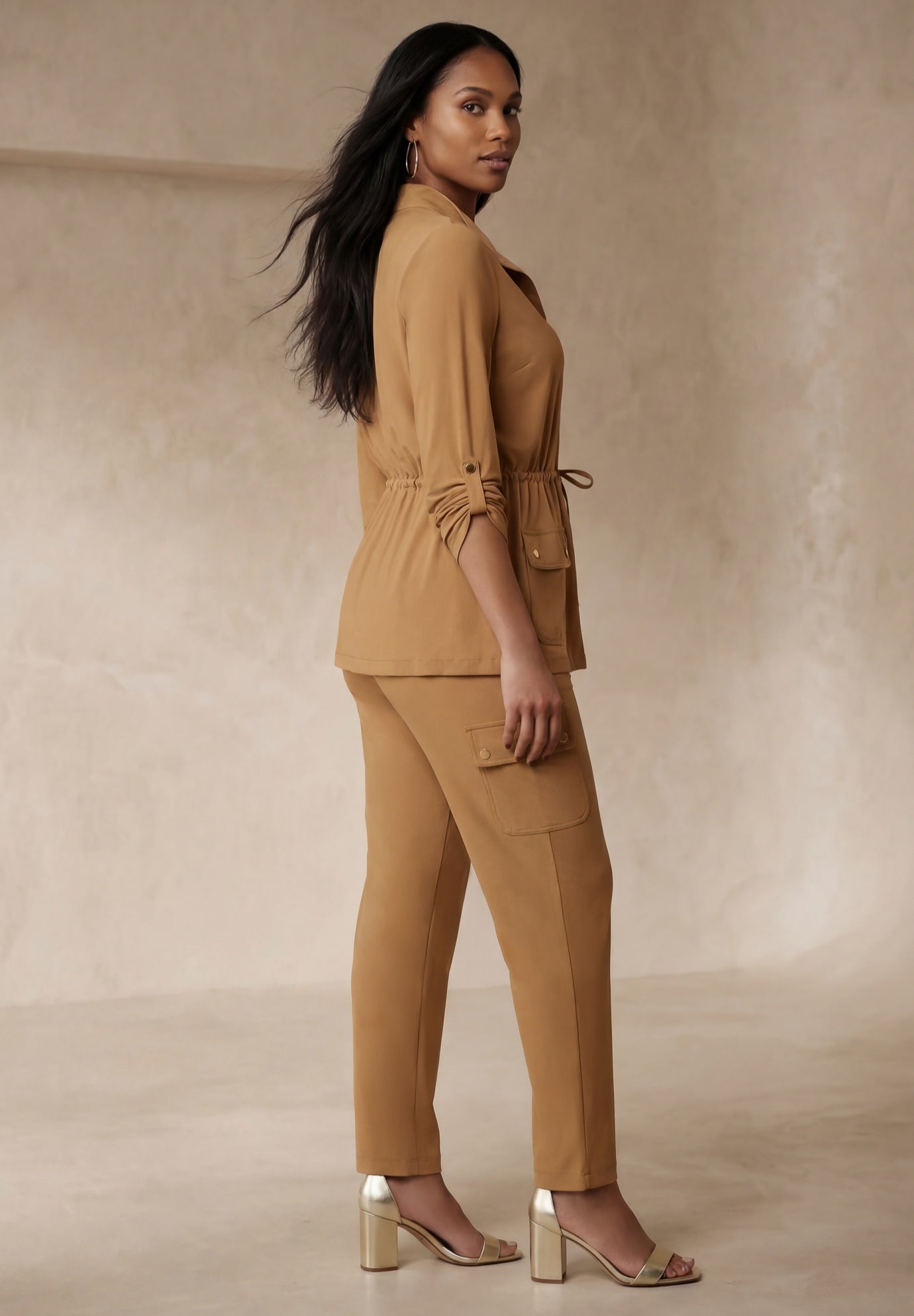 2-Piece Stretch Knit Cargo Set image number 4