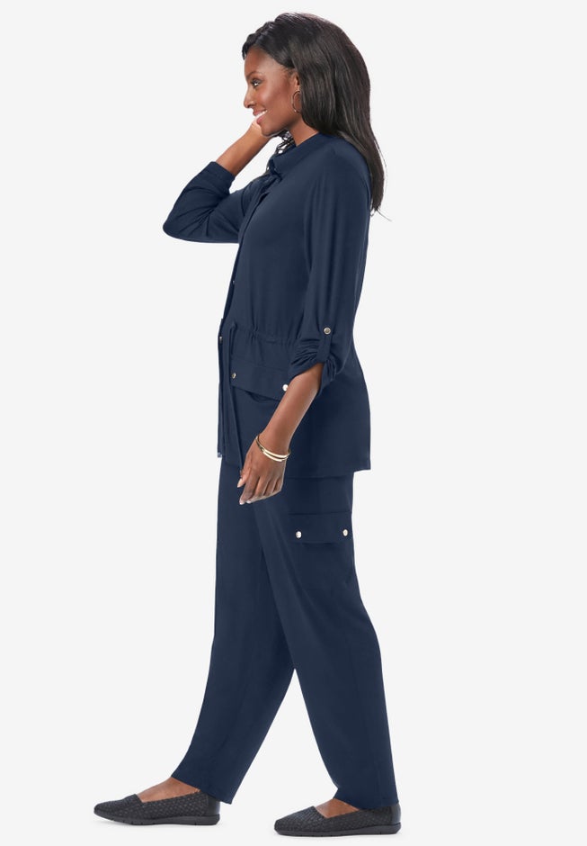 2-Piece Stretch Knit Cargo Set image number 2