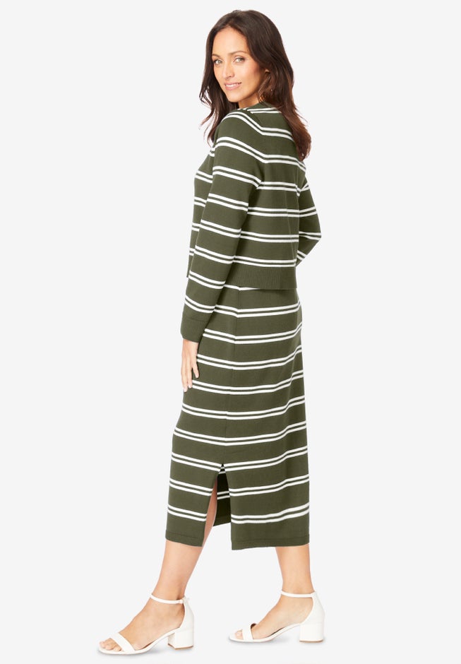 Two Piece Sweater Dress Set image number 2
