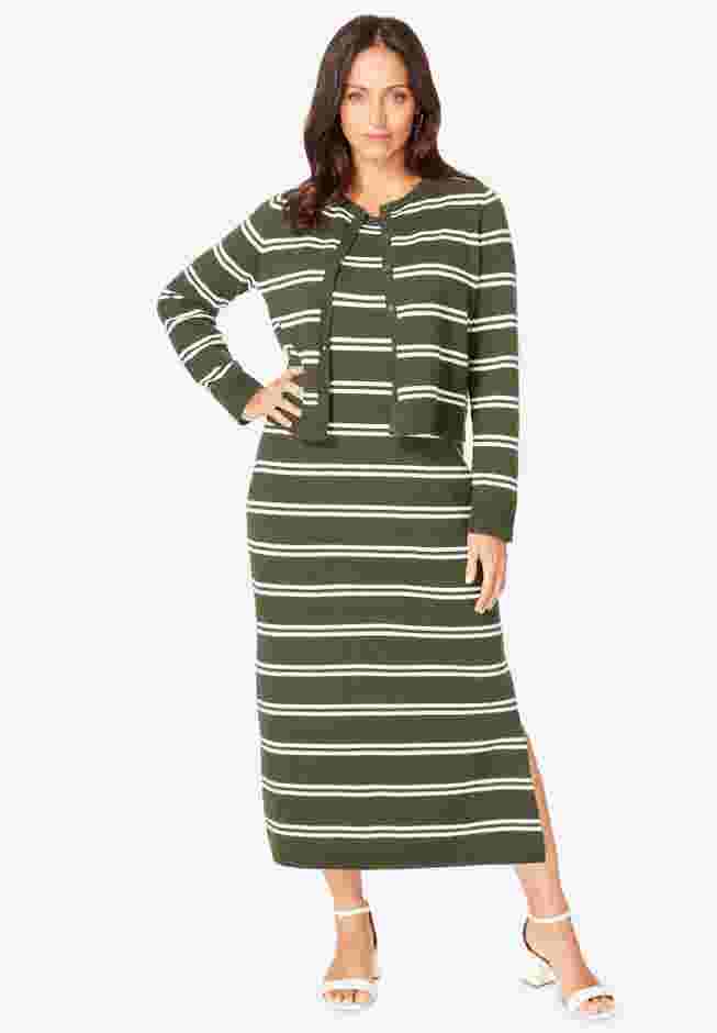 Two Piece Sweater Dress Set image number 0