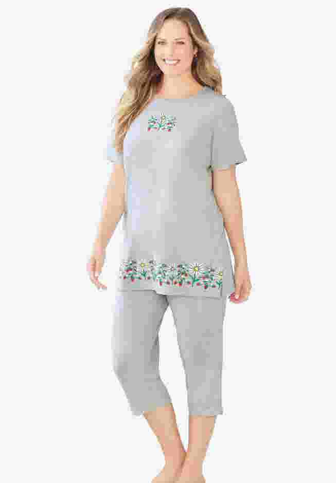 Knit Capri Sleep Set image number 0