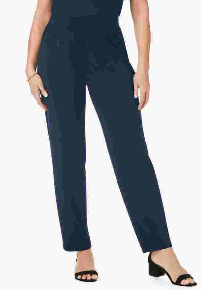 2-Piece Stretch Knit Mockneck Mega Tunic Set image number 5