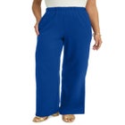 Soft Ease Cotton Knit Wide Leg Pant image number 0
