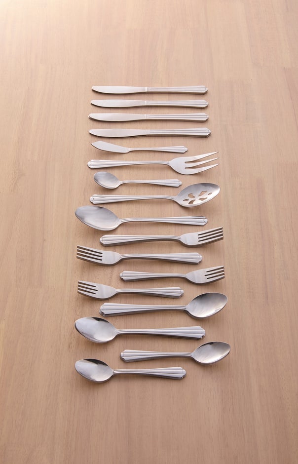 45-Piece Everyday Classic Canberra Flatware Set image number null