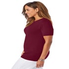 Fine Gauge Crewneck Knit Shell image number 2