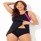 High Neck Two Piece Racerback Swimdress image number null