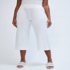 Soft Ease Cotton Knit Cropped Wide Leg Pant image number 0
