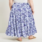 Tiered Midi Skirt image number null