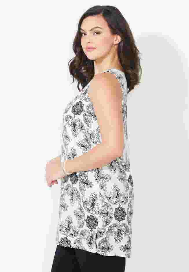 Breezeway Georgette High-Low Tunic Tank image number 2