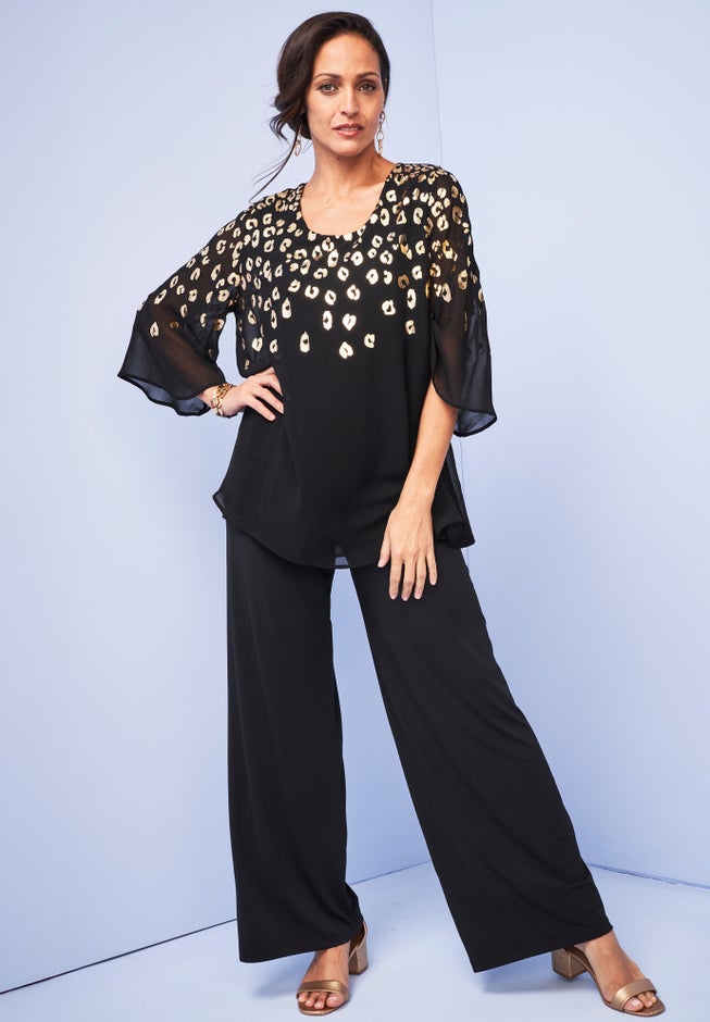 Georgette Flutter Top image number 1