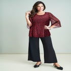 Georgette Flutter Top image number null