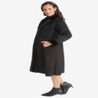 Faux Shearling Midi Coat image number null