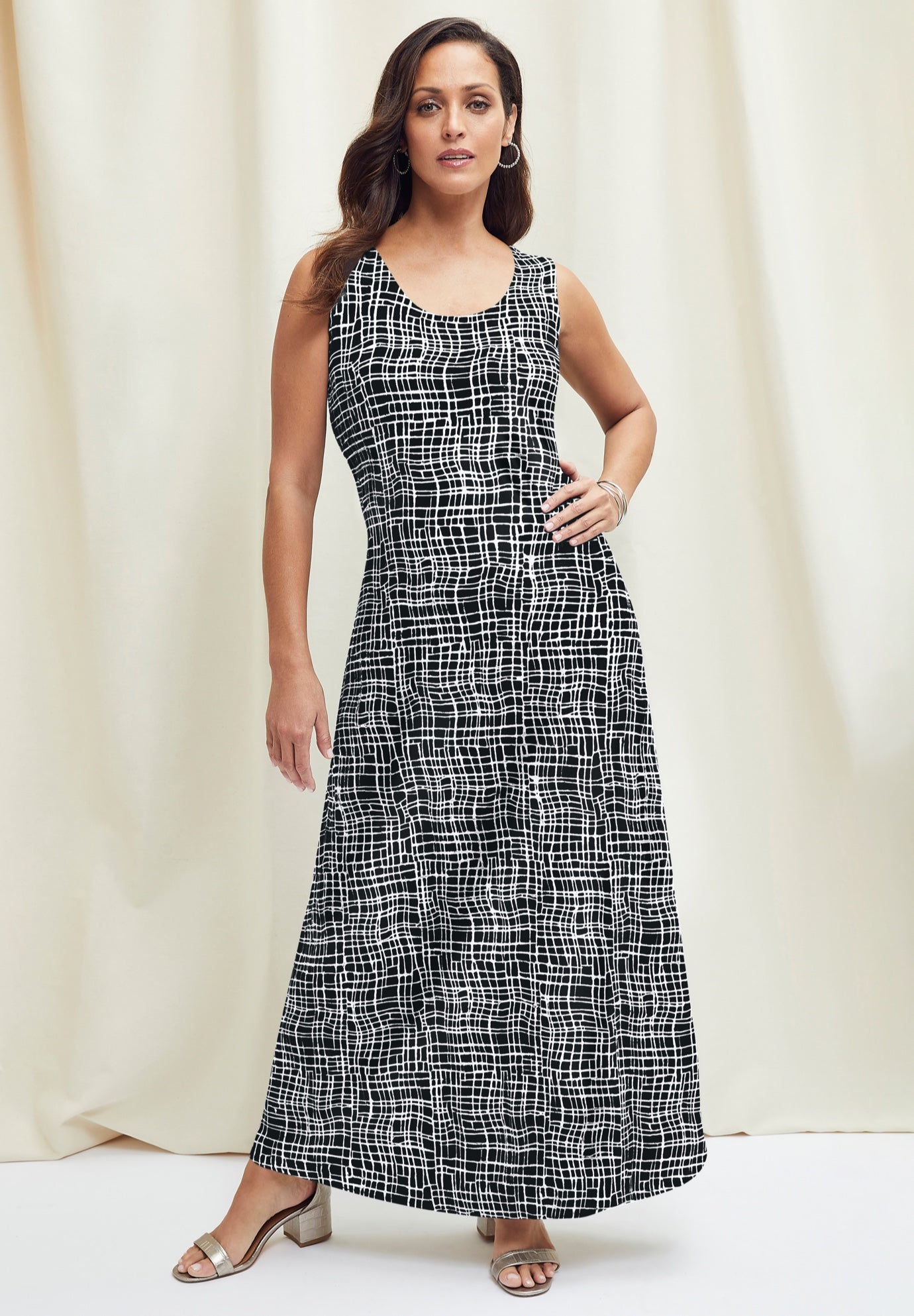 Stretch Knit Tank Maxi Dress image number 0
