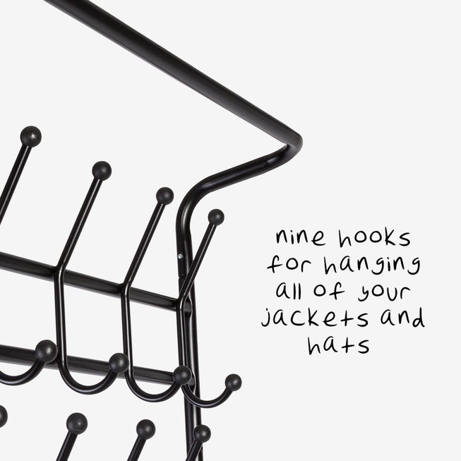Entryway Coat Rack & Shoe Organizer image number 2