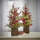 24"H Pre-Lit Tabletop Berries Tree image number null