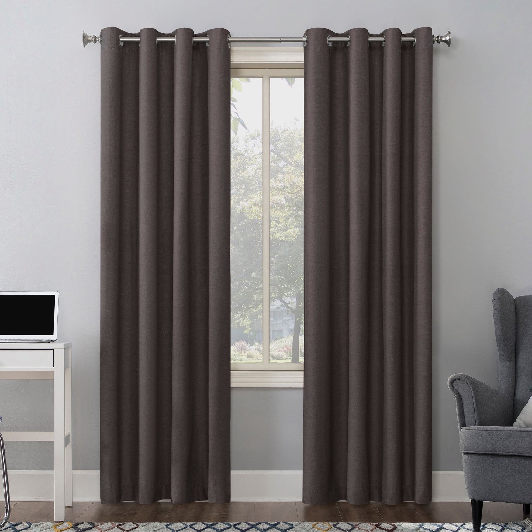 Sun Zero&trade; Cameron Texture Grommet Window Panel image number 0